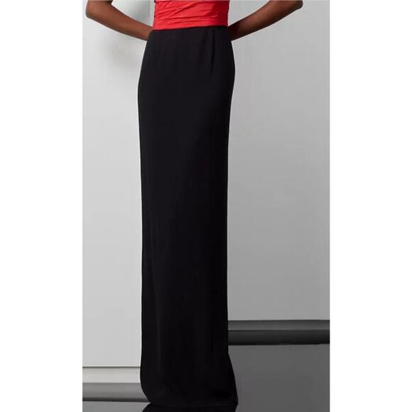 Ralph Lauren Collection Purple Label Black Maxi Skirt Satin Crepe Pencil 4 $1690 - Picture 5 of 15